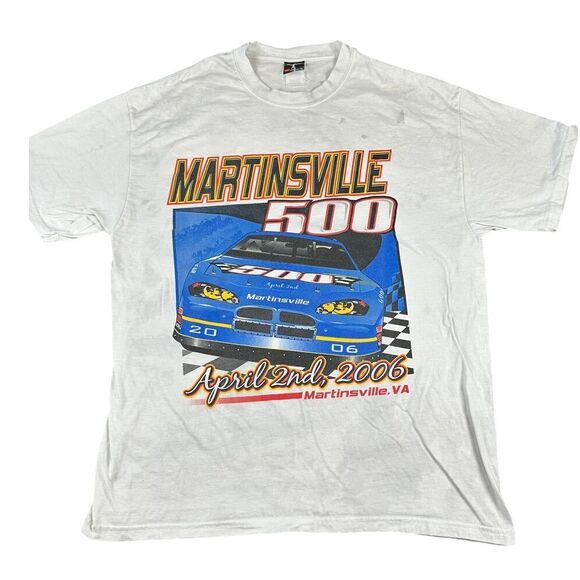 Hanes Other - Hanes NASCAR Martinsville 500 Race Schedule Graphic T-Shirt 2006 Virginia Racing